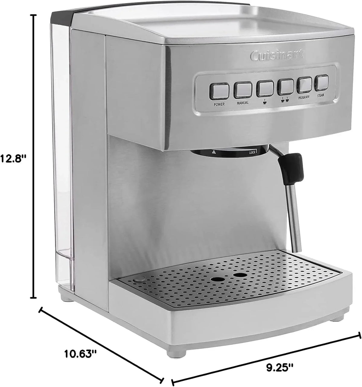 Cuisinart EM-200NP1 Programmable 15-Bar Espresso Maker, Stainless Steel