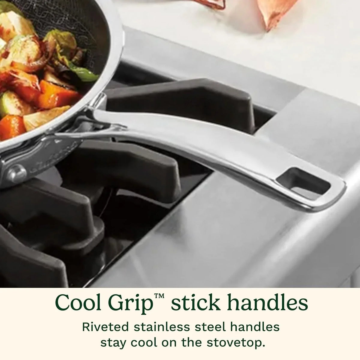 Cuisinart Griddle Pan PurelySear Hybrid Stainless Steel 12 Inch