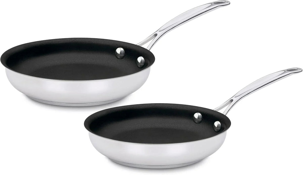 Cuisinart Chef's Classic™ Stainless Non-Stick Skillets, 9" Skillet & 11" Skillet Set