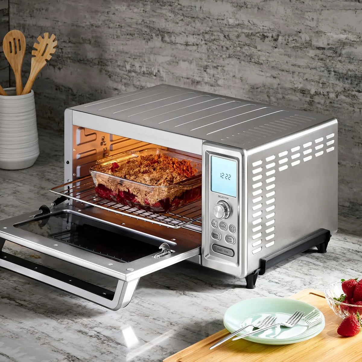Cuisinart Convection Toaster Oven, 15-Function, 1800W, Stainless Steel