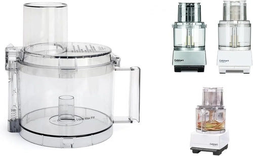 Cuisinart Replacement Tritan Work Bowl & Cover (DLC-865AGTXT1 & DLC-877BGTXT1) – Fits Models DFP-11, DLC-8S, DLC-8SBCYP1, DLC-8SY Only (Fits Pictured Models Only, OEM Part