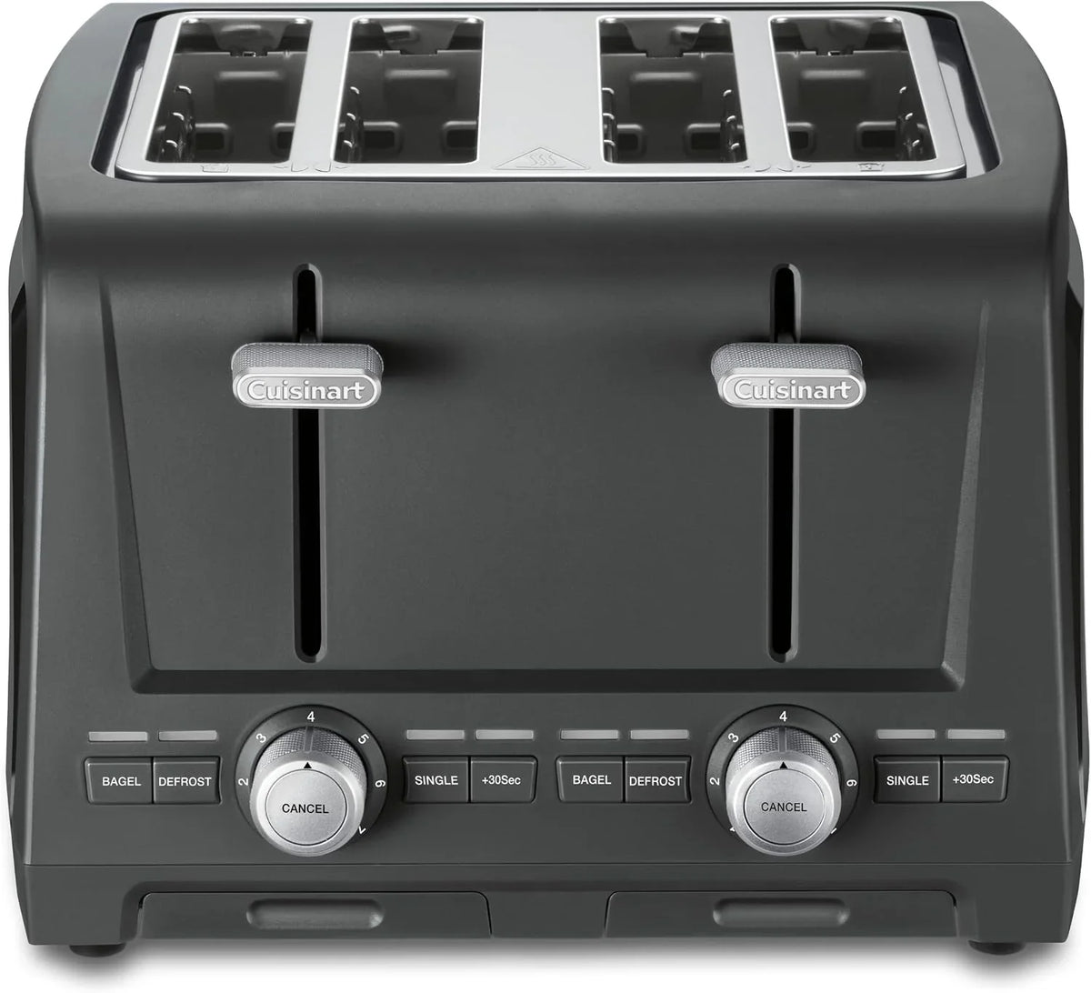 Cuisinart 4-Slice XL Slot Toaster, Extra-Wide Slots, 7 Shade Setting, Black
