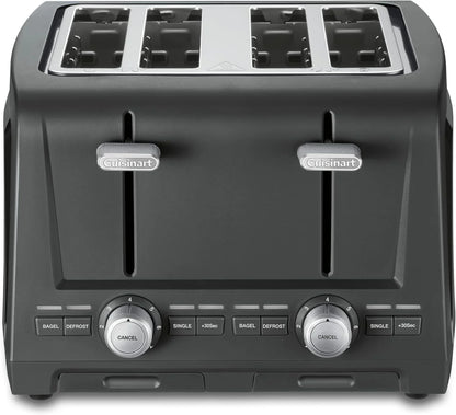 Cuisinart 4-Slice XL Slot Toaster, Extra-Wide Slots, 7 Shade Setting, Black